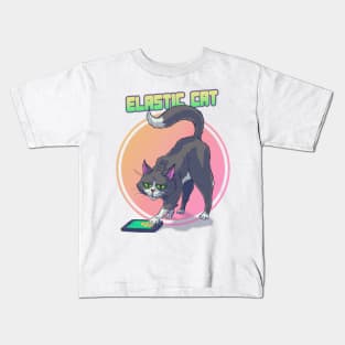 ELASTIC CAT Kids T-Shirt